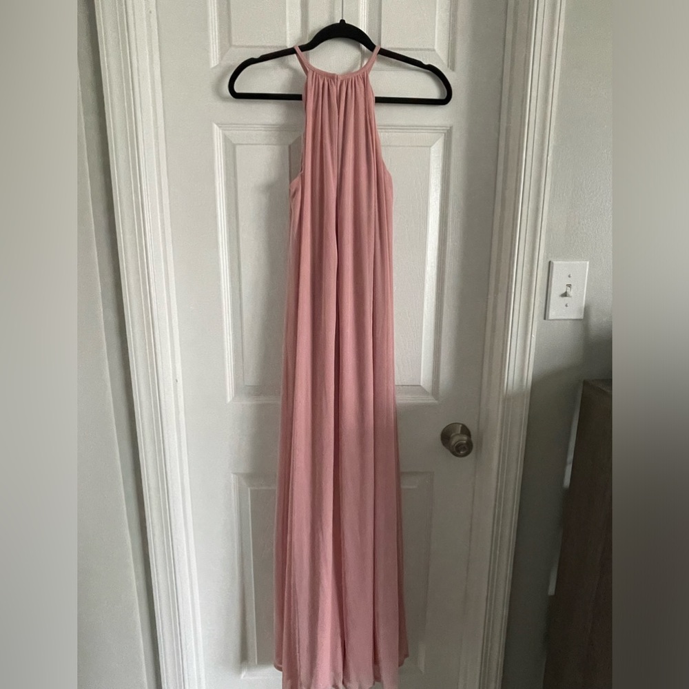 David Bridal Pink Bridesmaid Dress